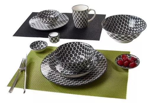 Тарелка обеденная 26,5 см, набор из 6 кружочков Takeo Ritzenhoff & Breker, черный