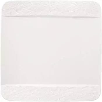 Тарелка обеденная мануфактура rock blanc Villeroy & Boch, белый
