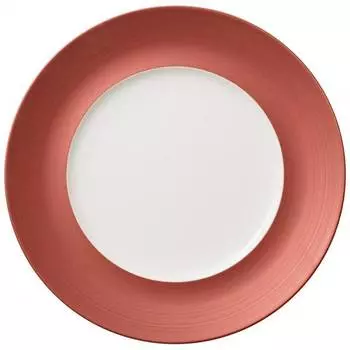Тарелка обеденная производство glow Villeroy & Boch, коричневый