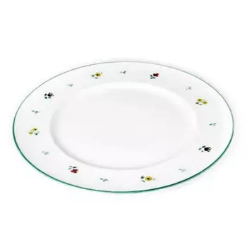 Тарелка обеденная с россыпью цветов Gourmet 27 см Gmundner Keramik, красочный