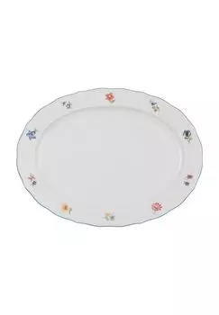 Тарелка овальная, 31 см, Sonata, твердый фарфор, прочная, 13 см Seltmann Weiden, размер: диаметр 31см.