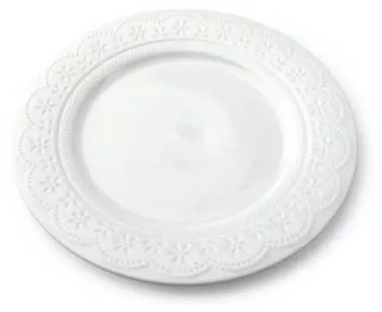 Тарелка плоская коронка Mondex, белый