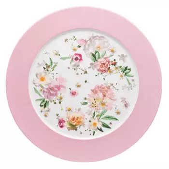 Тарелка-подставка Maria Pink Rose 33 см Rosenthal, красочный