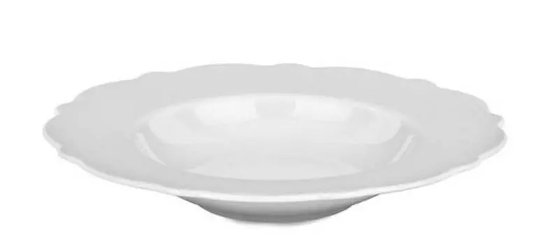 Тарелка с макаронами заправленная Alessi, белый