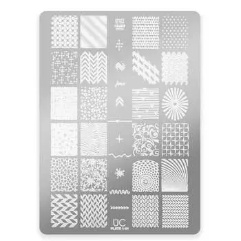 Тарелка с узорами для штамповки, Uc 1-01 MollyLac, Molly Lac