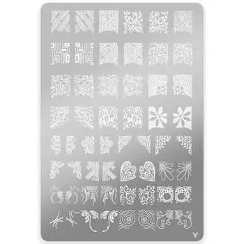 Тарелка с узорами для стемпинга, Y, размер L MollyLac, Molly Lac