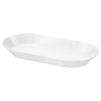 Тарелка сервировочная, белая, 31х17 см, IKEA 365+ IKEA