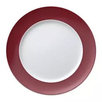 Тарелка Sunny Day Фуксия 27 см Thomas, бело-красный