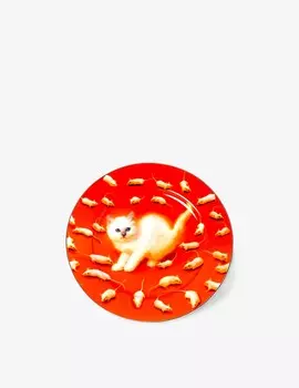 Тарелка "Туалетная бумага" Котёнок Seletti