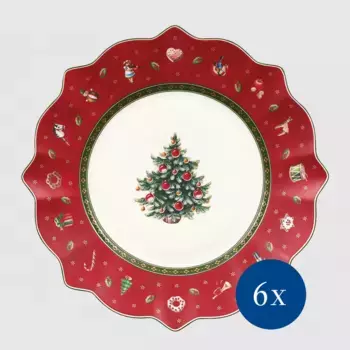 Тарелка завтрака/десерта Toy's Delight Villeroy & Boch, красно-белый