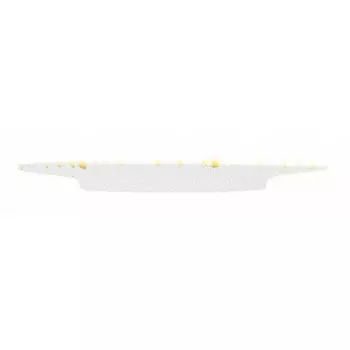 Тарелка желтая с пламенем Gourmet d: 27 см / высота: 2 см Gmundner Keramik, белый желтый