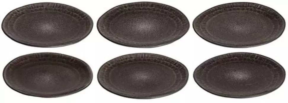 Тарелки для завтрака samos набор 6 шт. Cookinglife, коричневый