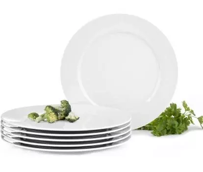 Тарелки обеденные muscari (набор из 6 шт.) Konsimo, белый