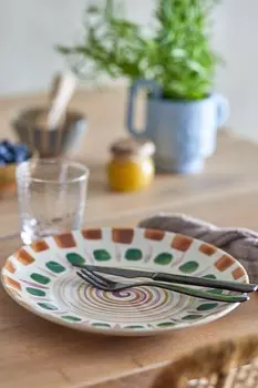 Тарелки шама 4 шт Bloomingville, зеленый