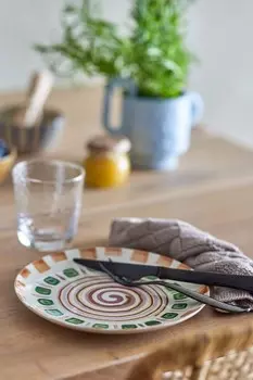 Тарелки шама 4 шт Bloomingville, зеленый