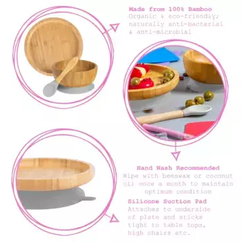 Тарелки Tiny Dining, серый