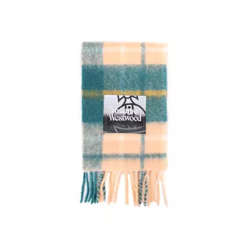 Тартановый шарф с бахромой Vivienne Westwood