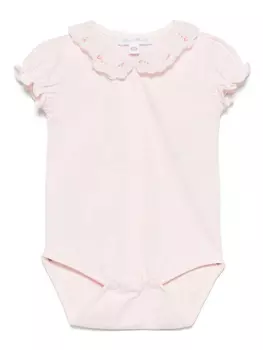 Tartine Et Chocolat боди с цветочной вышивкой, розовый