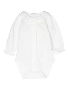 Tartine Et Chocolat боди с воротником-рюшами, белый