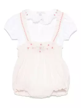 Tartine Et Chocolat боди с вышивкой, розовый