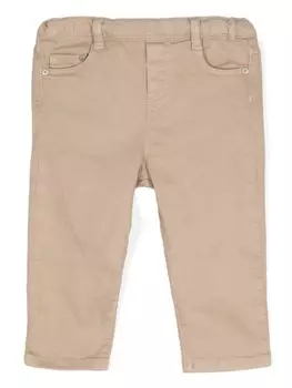 Tartine Et Chocolat джинсы с нашивкой-логотипом, коричневый