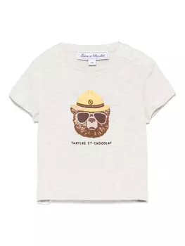 Tartine Et Chocolat футболка с аппликацией, нейтральный