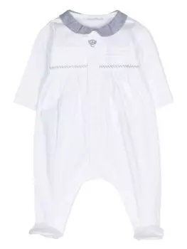 Tartine Et Chocolat хлопковая пижама с воротником, белый