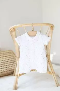 Tartine et chocolat Хлопковый детский комбинезон, бежевый