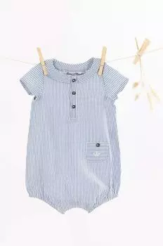 Tartine et chocolat Хлопковый детский комбинезон, синий