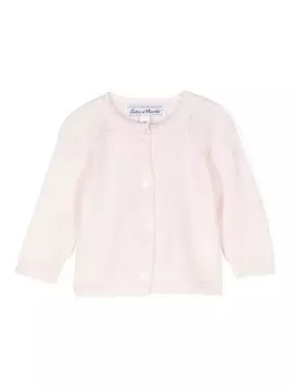 Tartine Et Chocolat кардиган с логотипом, розовый