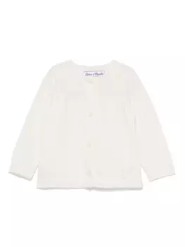 Tartine Et Chocolat кашемировый кардиган, белый