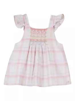 Tartine Et Chocolat клетчатое платье, розовый