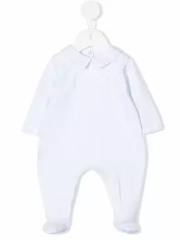 Tartine Et Chocolat комбинезон с воротником в полоску, синий