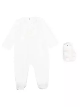 Tartine Et Chocolat комплект для новорожденного с графичным принтом, белый