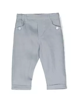 Tartine Et Chocolat льняные брюки с эластичным поясом, синий