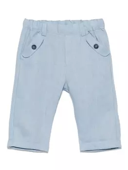 Tartine Et Chocolat льняные брюки, синий