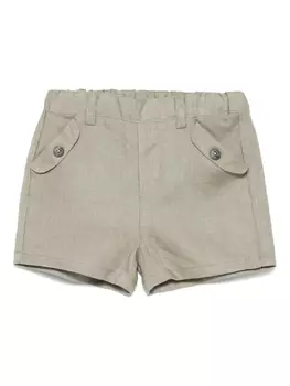 Tartine Et Chocolat льняные шорты, зеленый