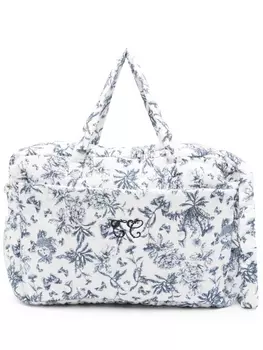 Tartine Et Chocolat пеленальная сумка с принтом Toile de Jouy, белый