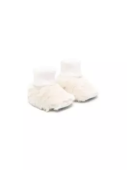 Tartine Et Chocolat пинетки с искусственным мехом, серый