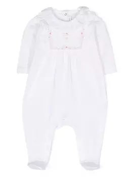 Tartine Et Chocolat пижама с цветочной вышивкой, белый