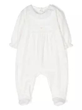 Tartine Et Chocolat пижама с оборками и кружевом, белый