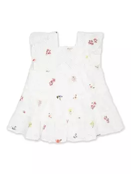 Tartine Et Chocolat платье с английской вышивкой, белый