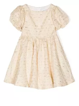 Tartine Et Chocolat платье с объемными рукавами, желтый