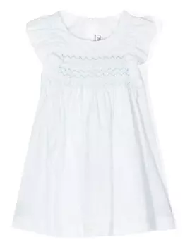 Tartine Et Chocolat полосатое платье с декоративной строчкой, синий