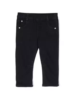 Tartine Et Chocolat прямые брюки чинос с нашивкой-логотипом, синий