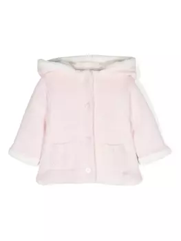 Tartine Et Chocolat пуховик с помпоном на капюшоне, розовый