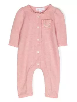 Tartine Et Chocolat ромпер с кружевом, розовый