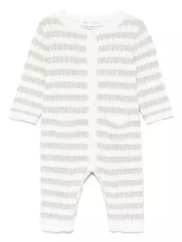 Tartine Et Chocolat ромпер в полоску, белый