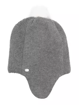 Tartine Et Chocolat шапка бини с помпоном, серый