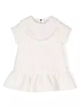 Tartine Et Chocolat твидовое платье, белый